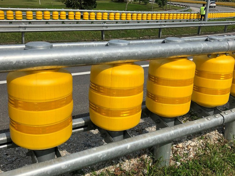 Traffic Safety Roller Drum Guardrail