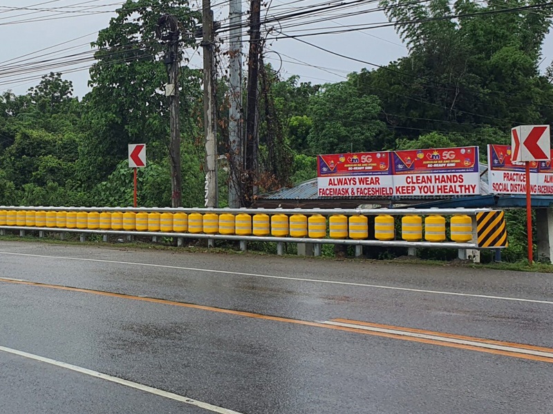 Traffic Safety Roller Drum Guardrail